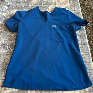 Figs royal blue top